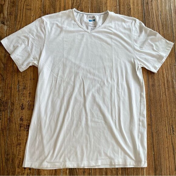 Nur Der Men’s White V Neck Undershirt Cotton Size XL/ XXL Like New Long - Picture 2 of 7